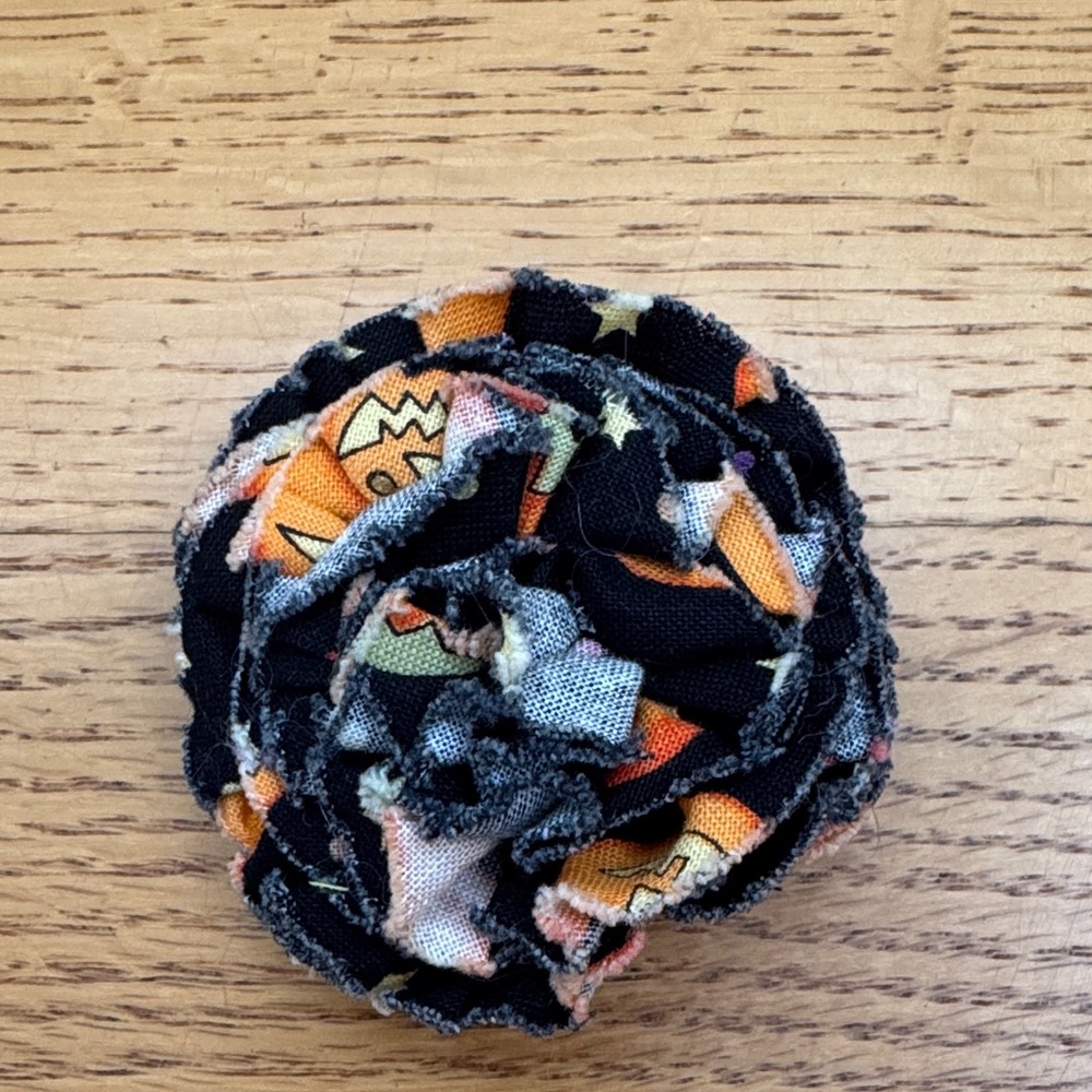 Charming Black and Orange Kids Hair Flower